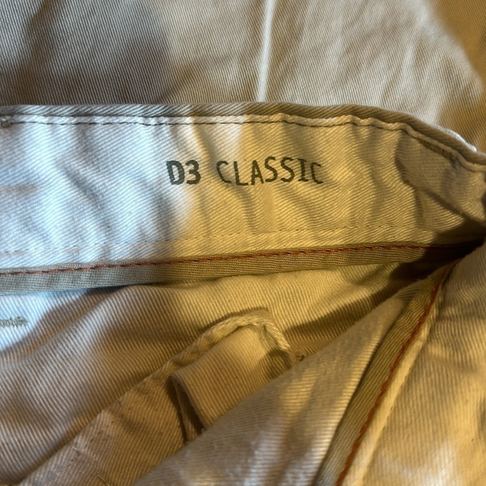Dockers khaki D3 classic pants zipper front pockets front & back w buttons back - Picture 9 of 12